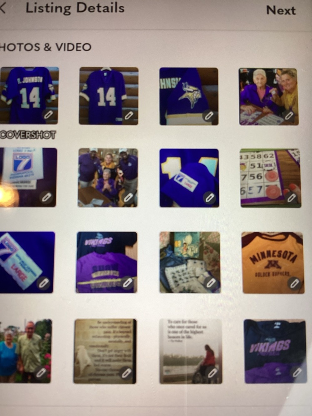 🏈 Vikings JERSEY  #14 Brad Johnson Vintage FootBall Sz Large Minnesota EPLVC - Picture 5 of 15
